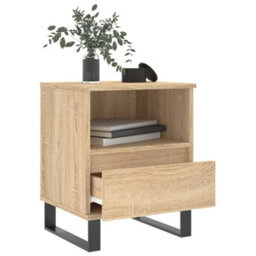 Berkfield Bedside Cabinets 2 Pcs Sonoma Oak 40X35X50 Cm Engineered Wood - thumbnail 4