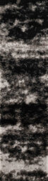 Modern Soft Two Tone Shimmer Shaggy Area Rugs Dark Grey 80X150 Cm - thumbnail 6