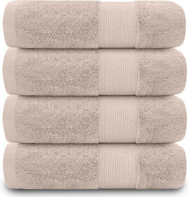 Gc Gaveno Cavailia 4Pk Miami Hand Towel 50X85 Mocha Quick Drying & Super Absorbent 700 Gsm Hand Towel Set - image 1