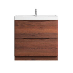 Plum&clay Eden Redwood Floor Standing Vanity Unit With Ceramic Basin (W)900mm - thumbnail 3