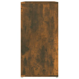 Berkfield Shoe Cabinet Smoked Oak 60X35X70 Cm Engineered Wood - thumbnail 8