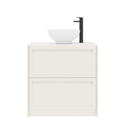 Royal Bathrooms Royal Bathroom Elmore 800mm Classic White Freestanding Bathroom Vanity Unit 2 Drawer Plain White Worktop With Breeze Basin - thumbnail 7
