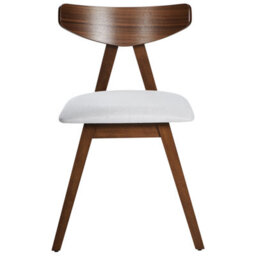 Beliani Set Of 2 Dining Chairs Lacota Wood Dark Brown/ Grey - thumbnail 5