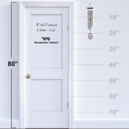 Woodstock Outdoor Garden Wind Chime - Cat - thumbnail 4