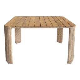 GoodHome Elos Beige Rattan Effect 9 Seater Modular Corner Dining Set - thumbnail 7
