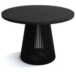 Heze Furniture Ruston Extending Dining Table Scandinavian Style - Black - thumbnail 2