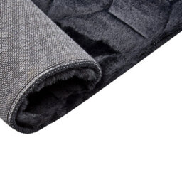 Beliani Faux Fur Rug Thatta Black 160 X 230 Cm - thumbnail 6