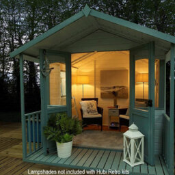 Solartechnology Hubi Retro 1 - Solar Light And Power Kit, 5W Panel With Warm Lighting For Glamping And Summer Houses - thumbnail 5