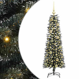 Vidaxl Artificial Christmas Tree With 150 Leds With Stand Green 120 Cm - thumbnail 2