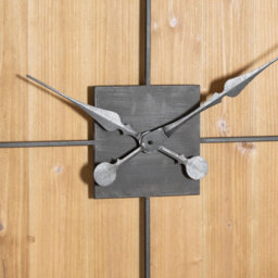 Hill Interiors Williston Square Large Wooden Wall Clock - thumbnail 3