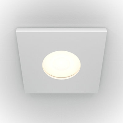 Luminosa Lighting Luminosa Maytoni Stark Square Recessed Downlight White Gu10 Ip65 - image 1