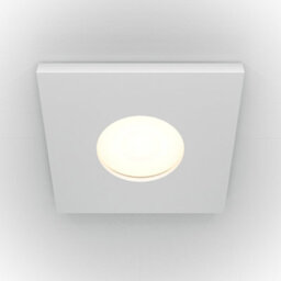 Luminosa Lighting Luminosa Maytoni Stark Square Recessed Downlight White Gu10 Ip65 - thumbnail 1