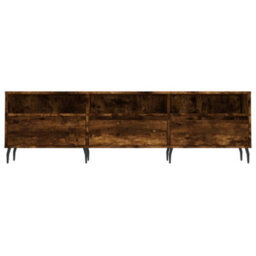 Berkfield Sturdy Tv Cabinet Smoked Oak 150X30X44.5 Cm Engineered Wood - thumbnail 5