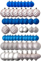 Christmas Tree World The Blue & Silver Bauble 60Pc Base Set - thumbnail 1