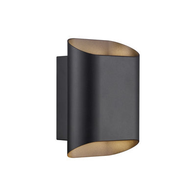 Nordlux Nico Outdoor Wall Light Black Metal Solar Gu10 Sensor Weatherproof - Mains Powered, Ip54 - image 1