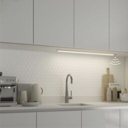GoodHome Menezes White Silver Effect Mains-Powered Led Neutral White Under Cabinet Light Ip20 (L)885mm (W)42mm - thumbnail 5