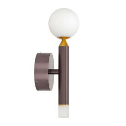 Luminosa Lighting Luminosa Laon Globe Wall Lights Brown, Gold 3000K Warm White
