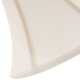 Happy Homewares Traditional Empire Shaped 14 Inch Lamp Shade In Rich Silky Cream Cotton Fabric - thumbnail 4