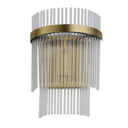 Luminosa Lighting Luminosa Marietta Glass Wall Lamp Antique Brass - thumbnail 6