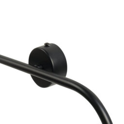 Beliani Ring Wall Lamp 70 Cm - Matte Black Iron With Four Glass Globes - thumbnail 7