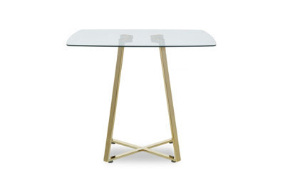 Orsina Metropolitan Square Gold Finish Dining Table - image 1