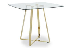 Orsina Metropolitan Square Gold Finish Dining Table - thumbnail 3
