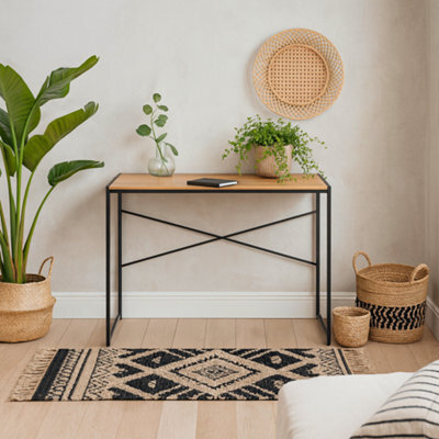 Wyld Haus El Paso Black Metal And Wild Oak Veneer Desk - image 1