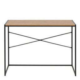 Wyld Haus El Paso Black Metal And Wild Oak Veneer Desk - thumbnail 4