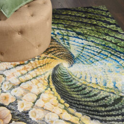 Multicolor Luxurious ,modern Optical/ (3D) Floral Rug For Living Room And Bedroom-160Cm X 226Cm - thumbnail 2