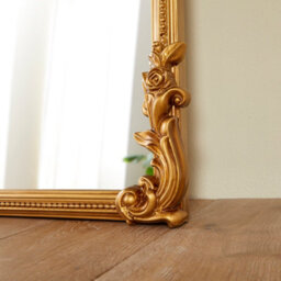 The Online Mirror Shop Chatsworth Gold Oversized Leaner Mirror - Elegant Rectangular Floor Design- H 200Cm X W 120Cm - thumbnail 3