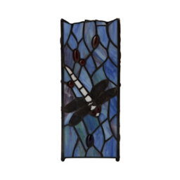 Valuelights Tiffany Dragonfly Stained Glass Table Lamp And Bulb - thumbnail 8