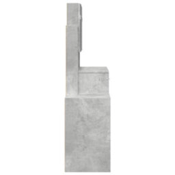 Berkfield Dressing Table With Cabinet Concrete Grey 80X35X132 Cm - thumbnail 6