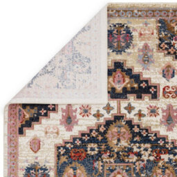 Traditional Beige Persian Bordered Geometric Easy To Clean Rug For Dining Room Bedroom & Living Room-120Cm X 170Cm - thumbnail 5