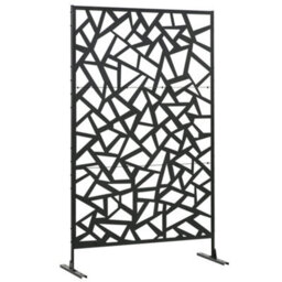 Outsunny Metal Garden Partition Screen Decorative Outdoor Divider W/screws - thumbnail 2