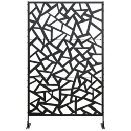 Outsunny Metal Garden Partition Screen Decorative Outdoor Divider W/screws - thumbnail 7