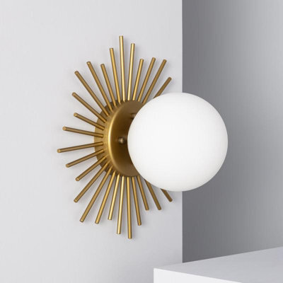 Edit Moon Flush Wall Light Gold - image 1