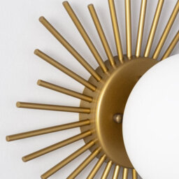 Edit Moon Flush Wall Light Gold - thumbnail 4