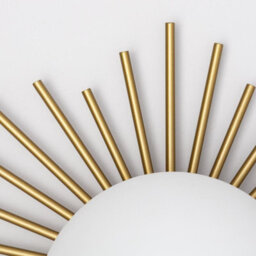 Edit Moon Flush Wall Light Gold - thumbnail 6