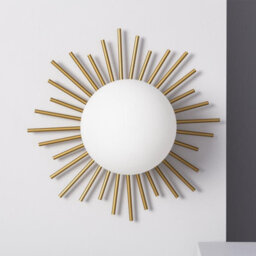 Edit Moon Flush Wall Light Gold - thumbnail 5
