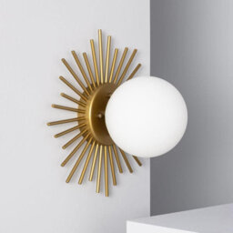 Edit Moon Flush Wall Light Gold - thumbnail 2