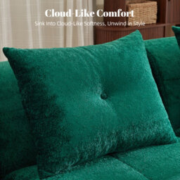 Roxgox Modular Sofa,whole Sponge Memory Foam,chenille Cool And Waterproof,family Pack (Green) - thumbnail 7