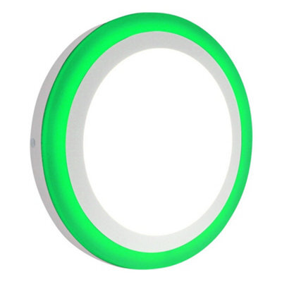 Long Life Lamps Company 18W Surface Mount Led Round Ring Panel Green - image 1