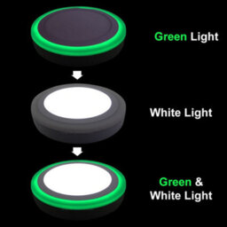 Long Life Lamps Company 18W Surface Mount Led Round Ring Panel Green - thumbnail 8