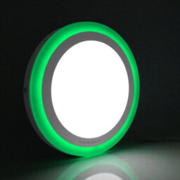 Long Life Lamps Company 18W Surface Mount Led Round Ring Panel Green - thumbnail 6