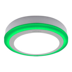 Long Life Lamps Company 18W Surface Mount Led Round Ring Panel Green - thumbnail 4
