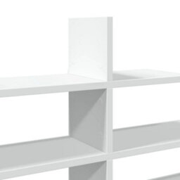 Berkfield Wall Shelf White 124.5X18X60.5 Cm Engineered Wood - thumbnail 7