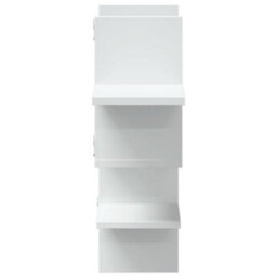 Berkfield Wall Shelf White 124.5X18X60.5 Cm Engineered Wood - thumbnail 5