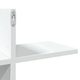 Berkfield Wall Shelf White 124.5X18X60.5 Cm Engineered Wood - thumbnail 8