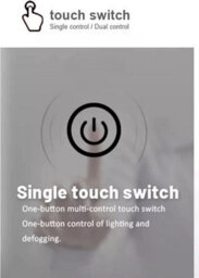 Biznest Round Bathroom Led Mirror Lights Illuminated Demister Pad Antifog Touch Design 2 (60X60Cm) - thumbnail 2