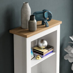Lassic Vida Designs Arlington White 4 Tier Bookcase Freestanding Shelving Unit (H)1400mm (W)600mm (D)240mm - thumbnail 5